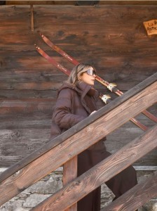 Pikowana kurtka z puchem - brązowy