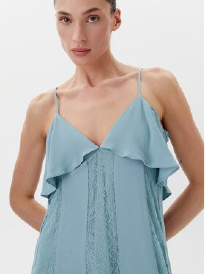 TWINSET Sukienka letnia 251TP2412 Niebieski Regular Fit