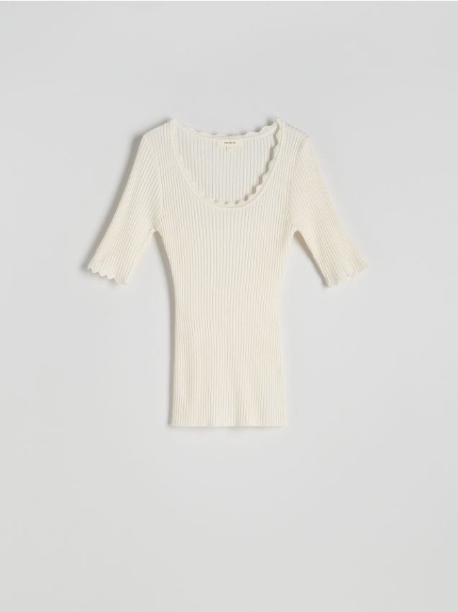 Bluzka z wiskozy - biały