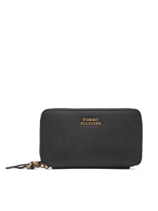 Tommy Hilfiger Portfel Th Leather Med Za Wallet AW0AW18939 Czarny