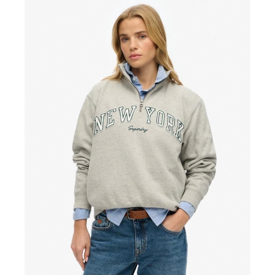 Bluza damska z zamkiem 1/2 Superdry Athletic Ess Applique