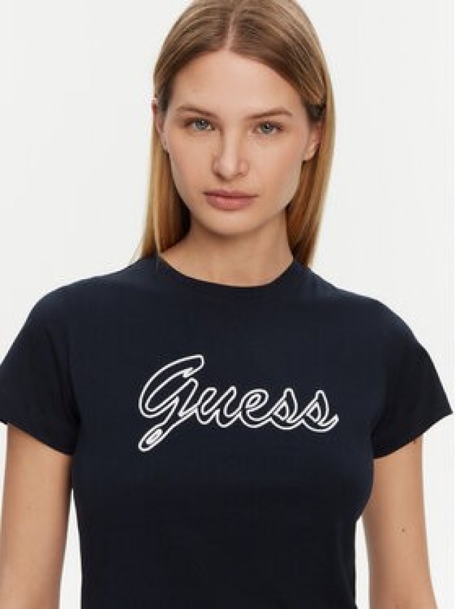 Guess T-Shirt V5GI02 K9RM1 Granatowy Slim Fit