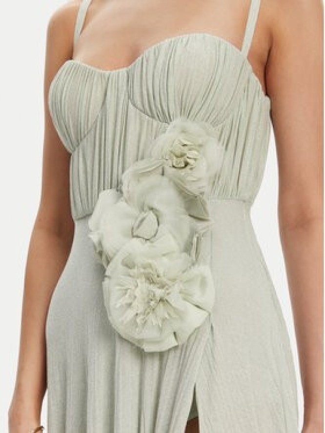 Elisabetta Franchi Sukienka wieczorowa AB-R22-52E2 Zielony Regular Fit