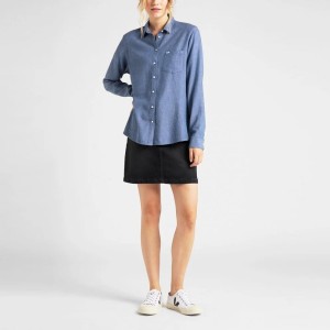 LEE ONE POCKET SHIRT DAMSKA KOSZULA ROZPINANA LAVENDER DUSK L45THQOA 112110540