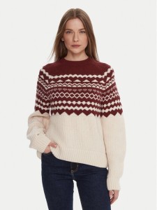 Barbour Sweter LKN1684MI11 Écru Regular Fit