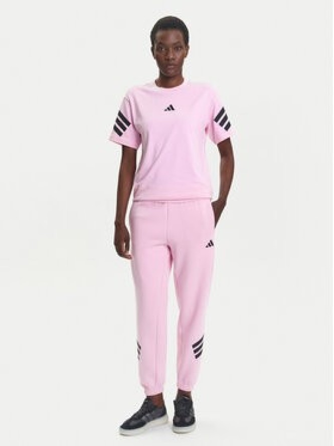 adidas Spodnie dresowe Future Icons 3-Stripes JE0158 Różowy Regular Fit