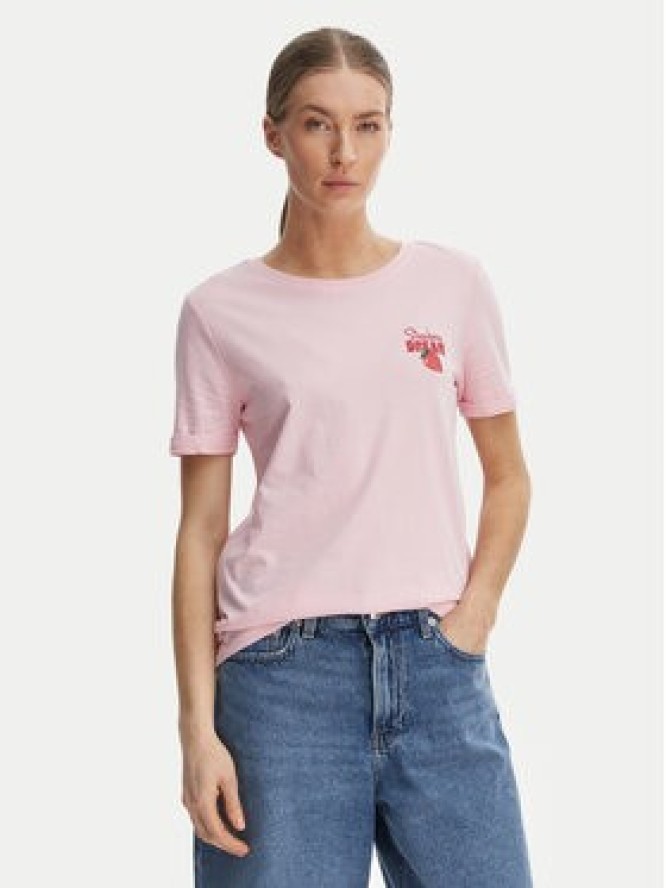 ONLY T-Shirt Kita 15291465 Różowy Regular Fit