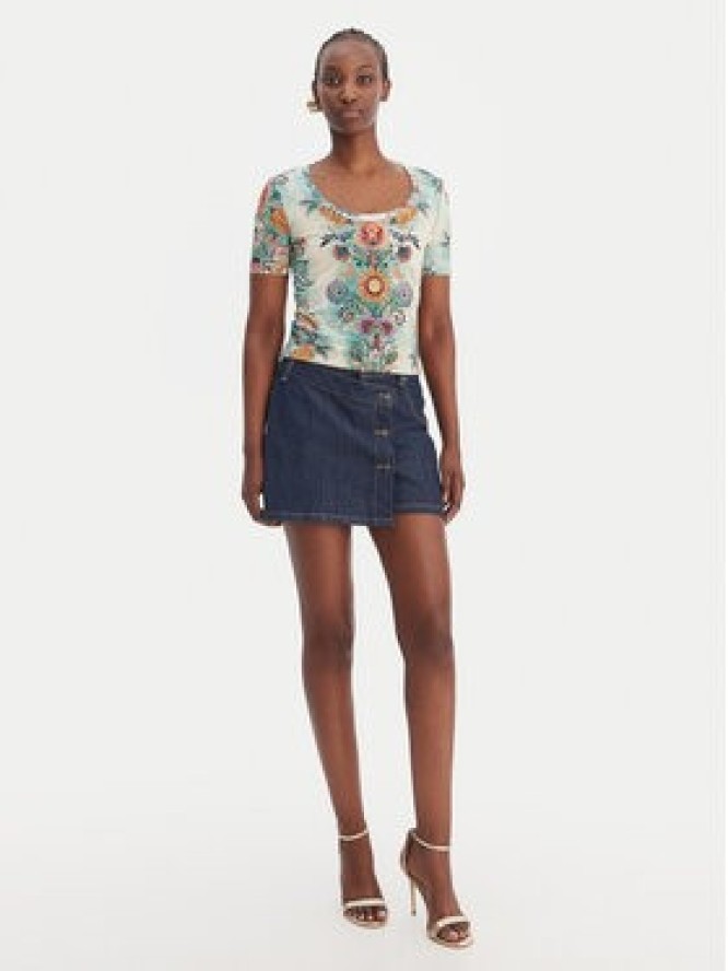 Just Cavalli T-Shirt 80PAHE02 CJ112 Kolorowy Slim Fit