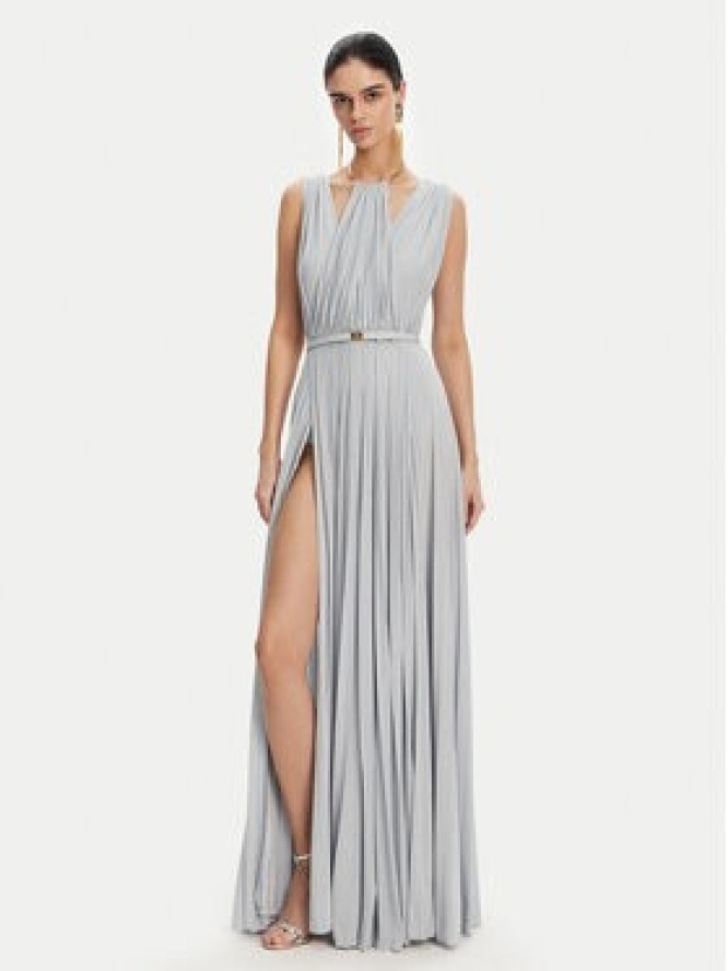 Elisabetta Franchi Sukienka wieczorowa AB-R21-52E2 Błękitny Regular Fit