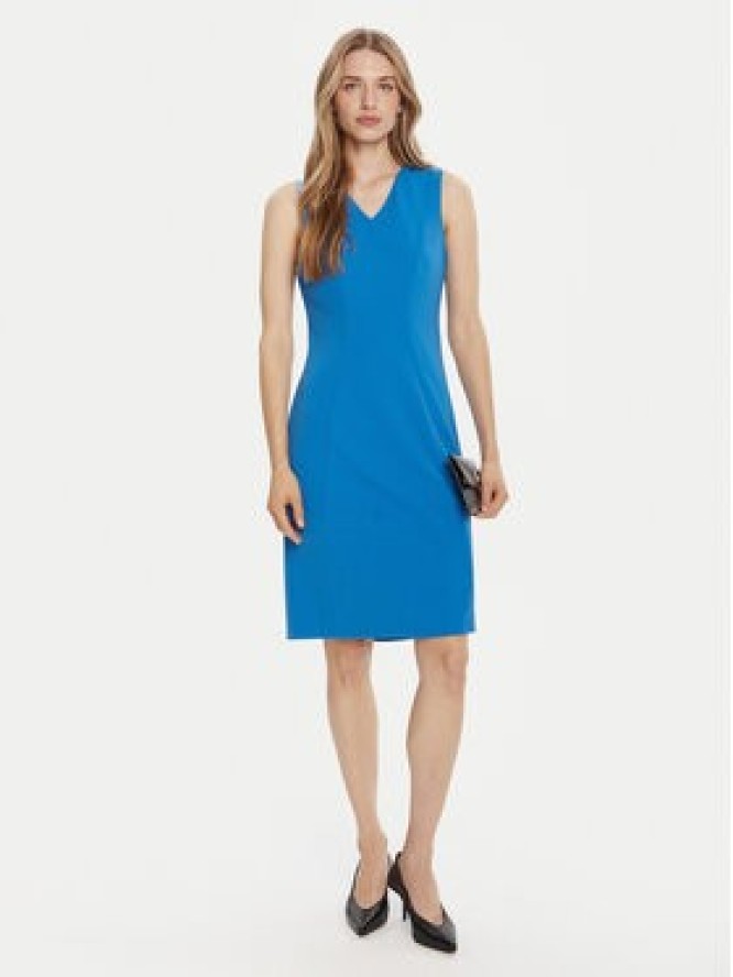 Calvin Klein Sukienka koktajlowa LV044C063G Niebieski Slim Fit
