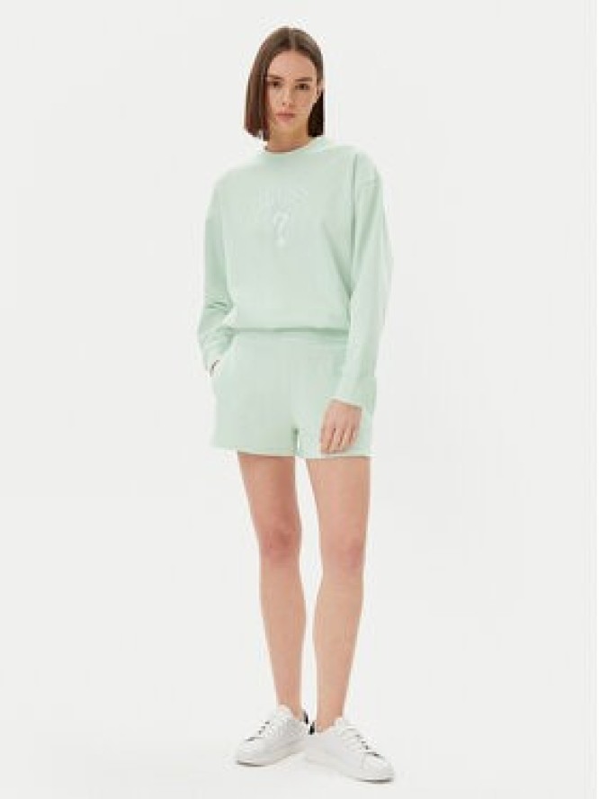 Guess Bluza V5RQ12 KC3D2 Zielony Regular Fit