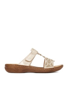 Rieker Klapki CEO-V2864-60 Złoty