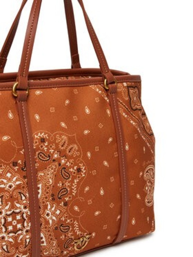 PINKO Torebka Shopper Classic PE 25 PLTT 104899 A2AS Brązowy