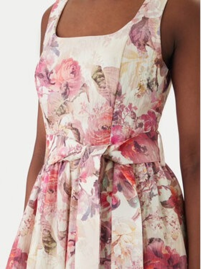 Rinascimento Sukienka koktajlowa CFC0020272002 Kremowy Regular Fit