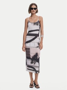 Desigual Sukienka letnia 25SWVK56 Kolorowy Regular Fit