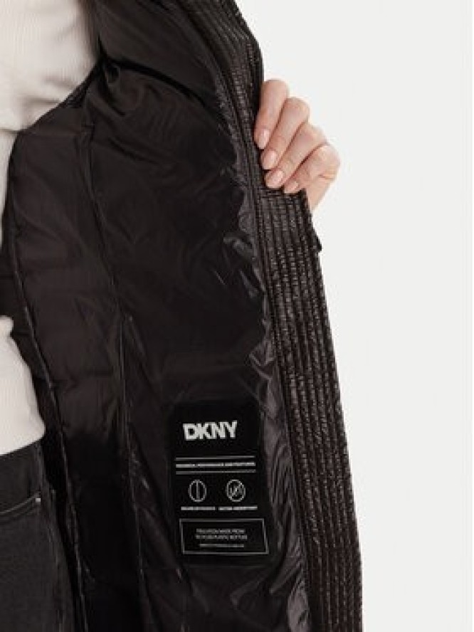 DKNY Kurtka zimowa DLEMPW58 Czarny Slim Fit