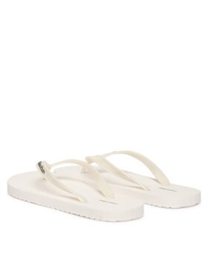 Calvin Klein Japonki Arwa - Metallic Pearlised Flip Flops HW0HW02956 Biały