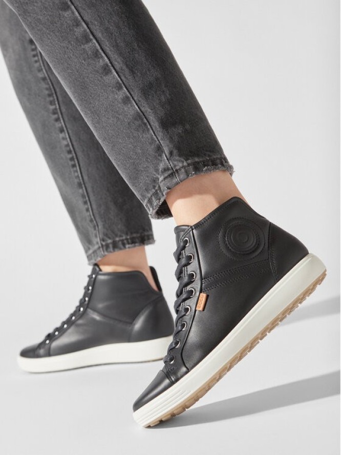 ECCO Sneakersy Soft 7 Ladies 43002301001 Czarny
