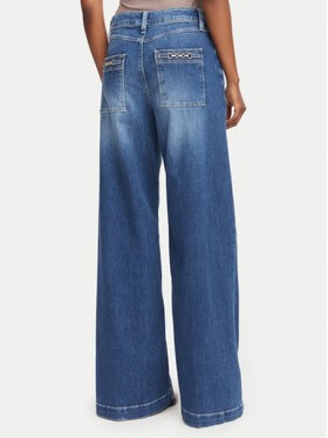 Guess Jeansy W6YAJG D1355 Niebieski Wide Leg