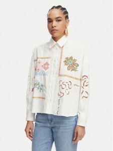 Weekend Max Mara Koszula Fonte 2615111022 Kremowy Relaxed Fit
