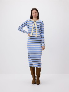 Sukienka z kardiganem - wielobarwny