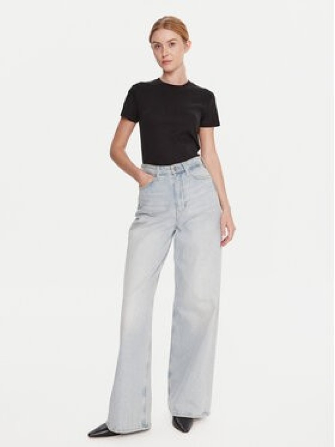 Calvin Klein T-Shirt LV044D201G Czarny Regular Fit