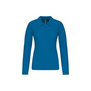 Damska koszulka polo pique z długim rękawem Kariban