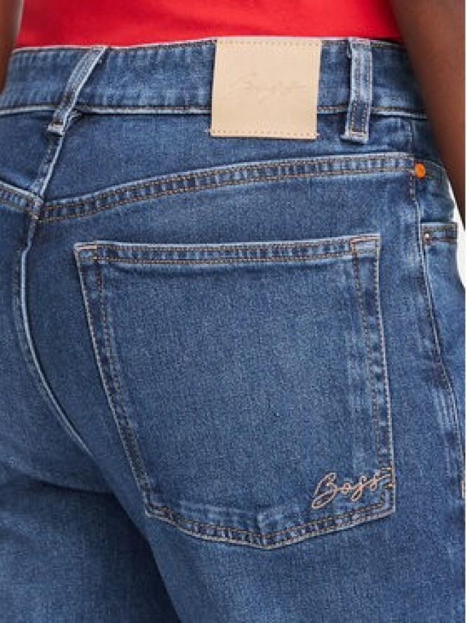 BOSS Jeansy Angela 50564436 Granatowy Flared Fit