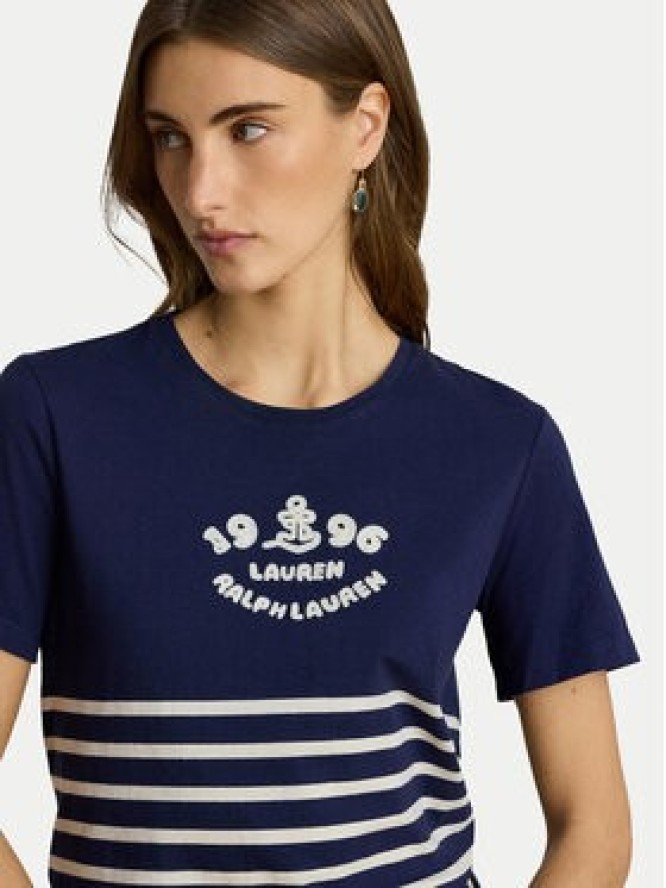 LAUREN RALPH LAUREN T-Shirt 200B21056001 Granatowy Relaxed Fit