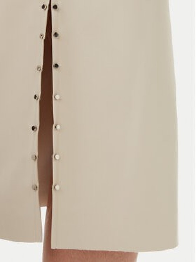 Bruuns Bazaar Spódnica z imitacji skóry Tuanelle BBW4392 Beżowy Regular Fit