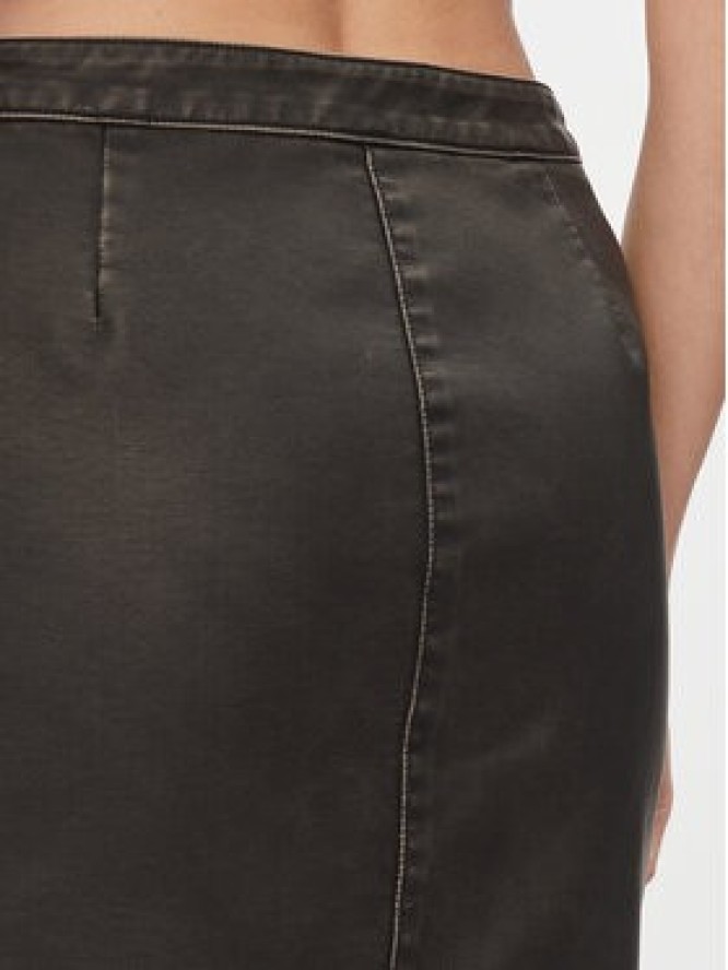 Noisy May Spódnica z imitacji skóry Saorise 27028696 Czarny Regular Fit