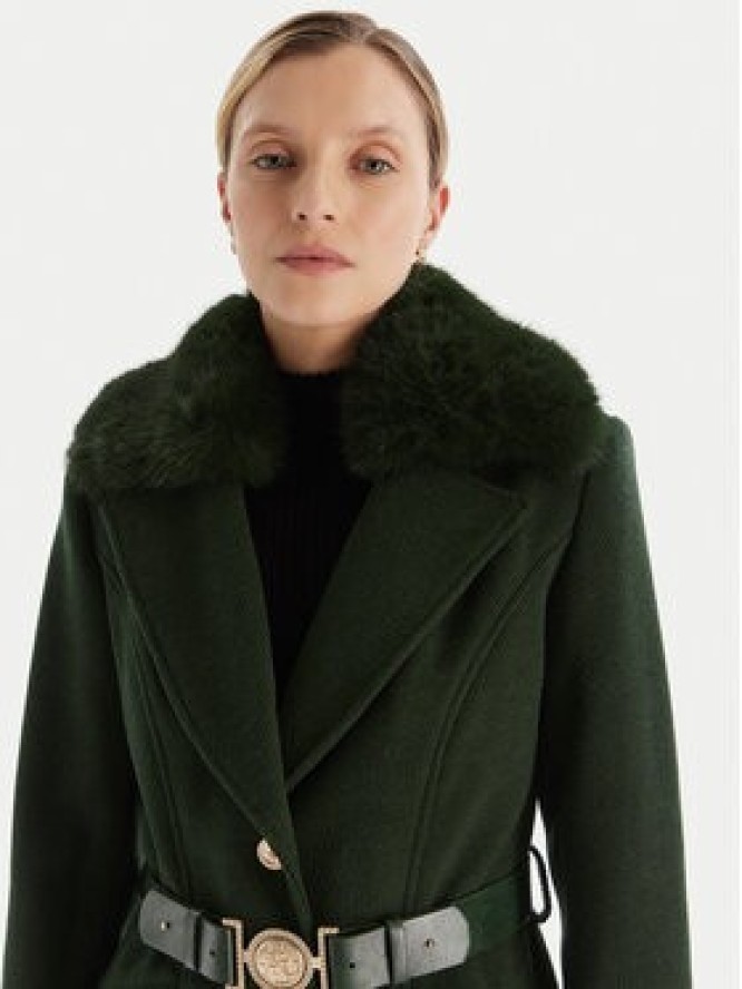 Guess Płaszcz przejściowy W5BL25 W2672 Zielony Regular Fit