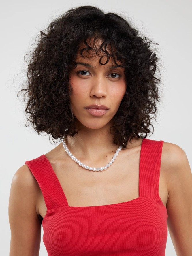 Top damski w prążek czerwony Serecona 603