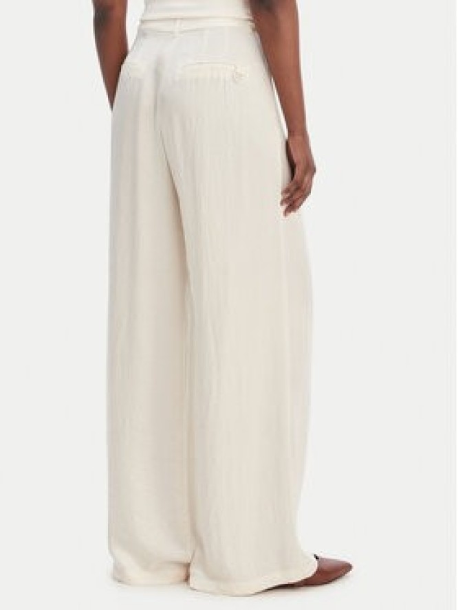 Marella Spodnie palazzo Formato 2613131035 Écru Wide Leg