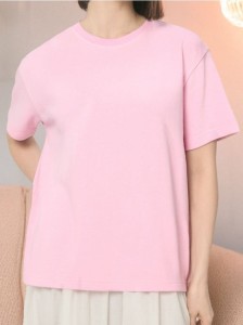 Bluza z krótkim rękawem - różowy