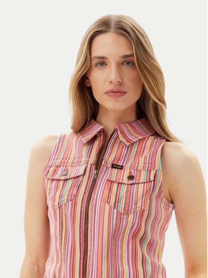 Wrangler Kamizelka 112362848 Różowy Slim Fit