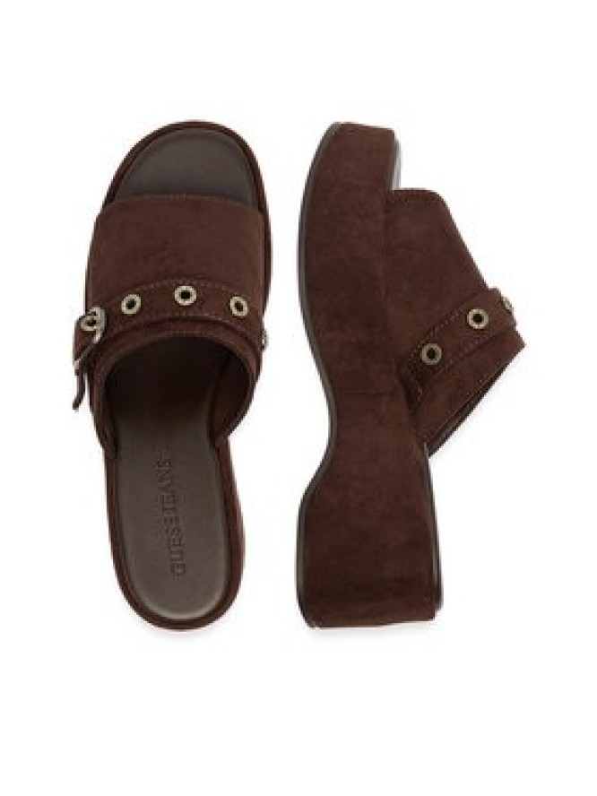 Guess Jeans Klapki CEO-HY20091-1 Brązowy