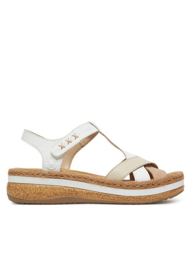 Rieker Sandały V0919-80 Biały
