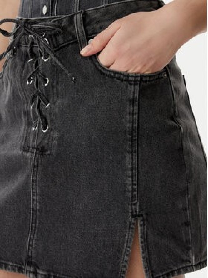 Karl Lagerfeld Jeans Spódnica jeansowa B2W12021 Czarny Regular Fit