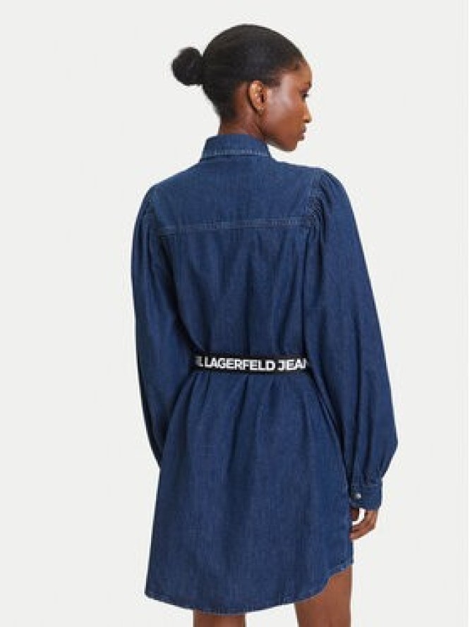 Karl Lagerfeld Jeans Sukienka jeansowa A3W13014 Niebieski Regular Fit