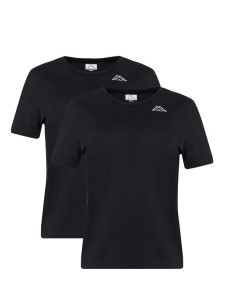 Kappa Komplet t-shirtów Logo Alyce 322564W Czarny Regular Fit