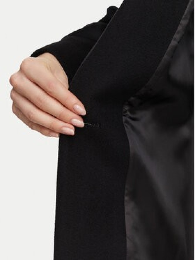 Marella Płaszcz wełniany Pavido 2623016031 Czarny Loose Fit