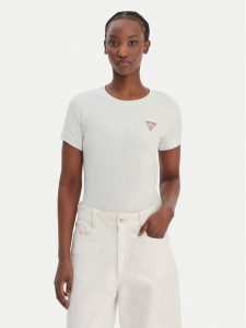 Guess T-Shirt W2YI44 J1314 Zielony Regular Fit