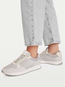 Tommy Hilfiger Sneakersy Th Retro Runner FW0FW09690 Szary jasny
