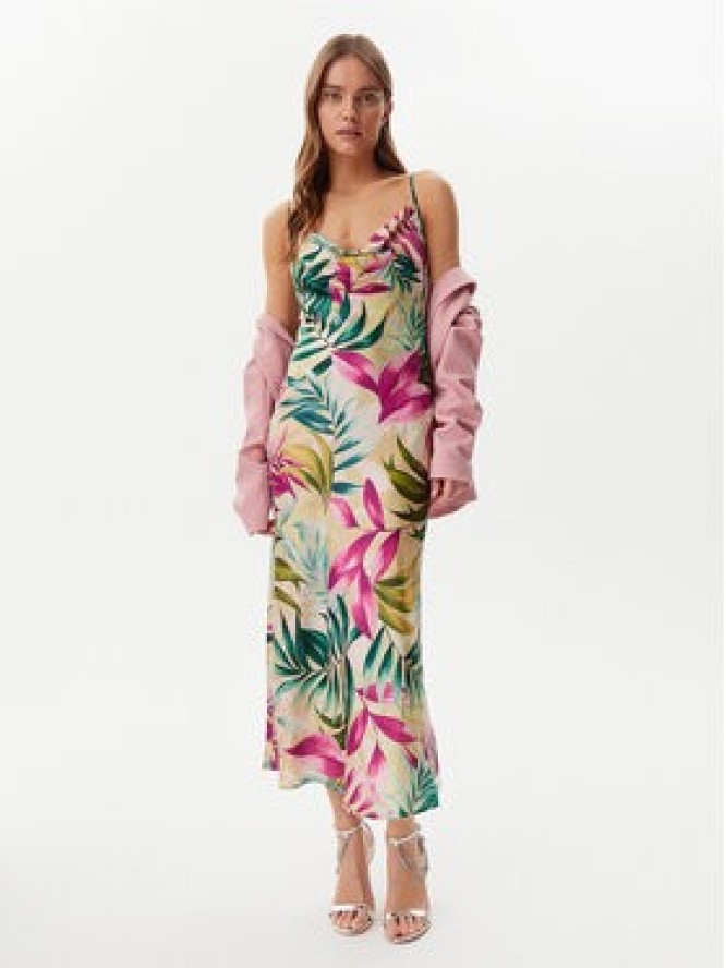 Guess Sukienka codzienna W5GK85 WH9C2 Zielony Regular Fit