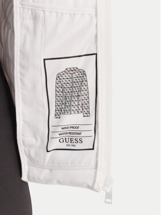 Guess Kurtka przejściowa W6RL02 WJ492 Biały Regular Fit