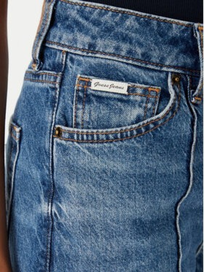 Guess Jeans Jeansy W6RA0R D6334 Niebieski Wide Leg