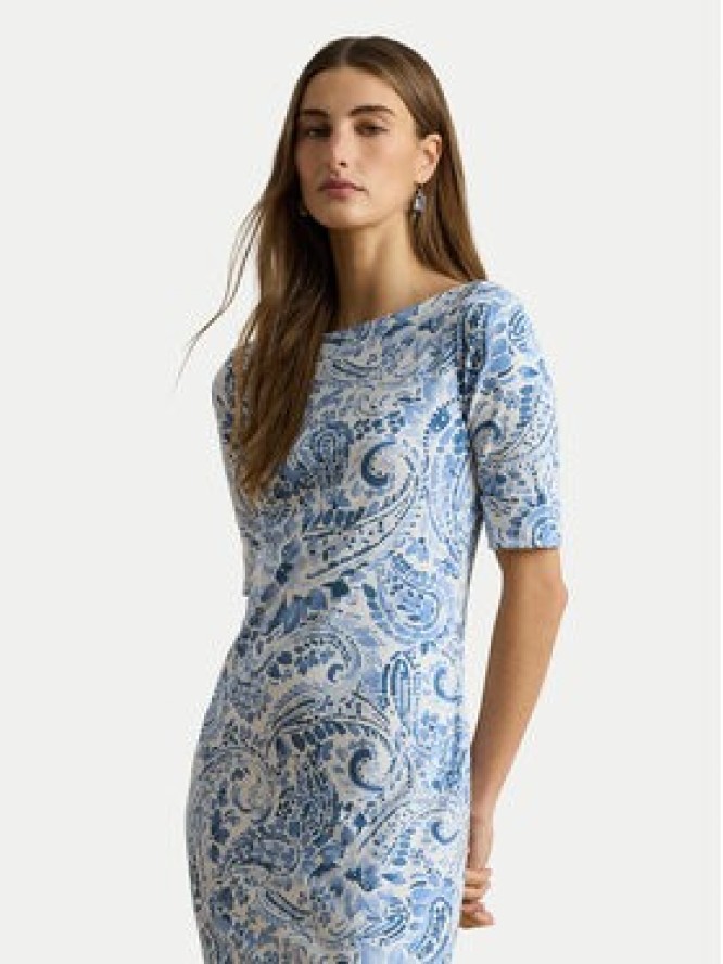 LAUREN RALPH LAUREN Sukienka codzienna 200B22023001 Niebieski jasny Slim Fit