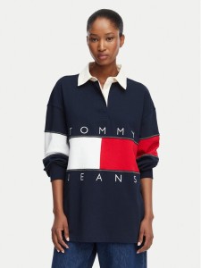 Tommy Jeans Bluza Tjw Ovs DW0DW22827 Granatowy Oversize