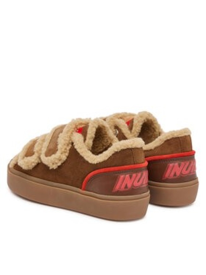 Inuikii Sneakersy Lila Shearling Low Velcro 1001.001.0561.150 Brązowy
